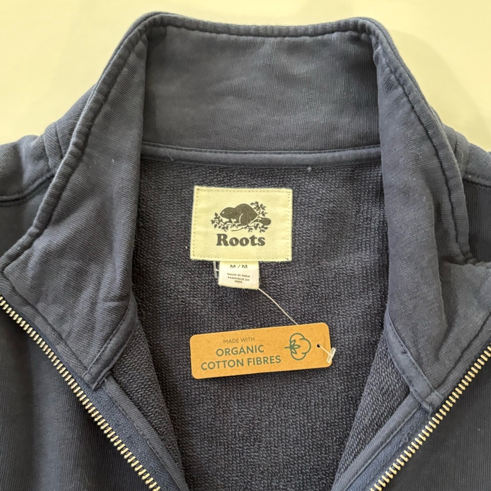 NWT ROOTS Zip Up Sweater Mens’s - Picture 4 of 8